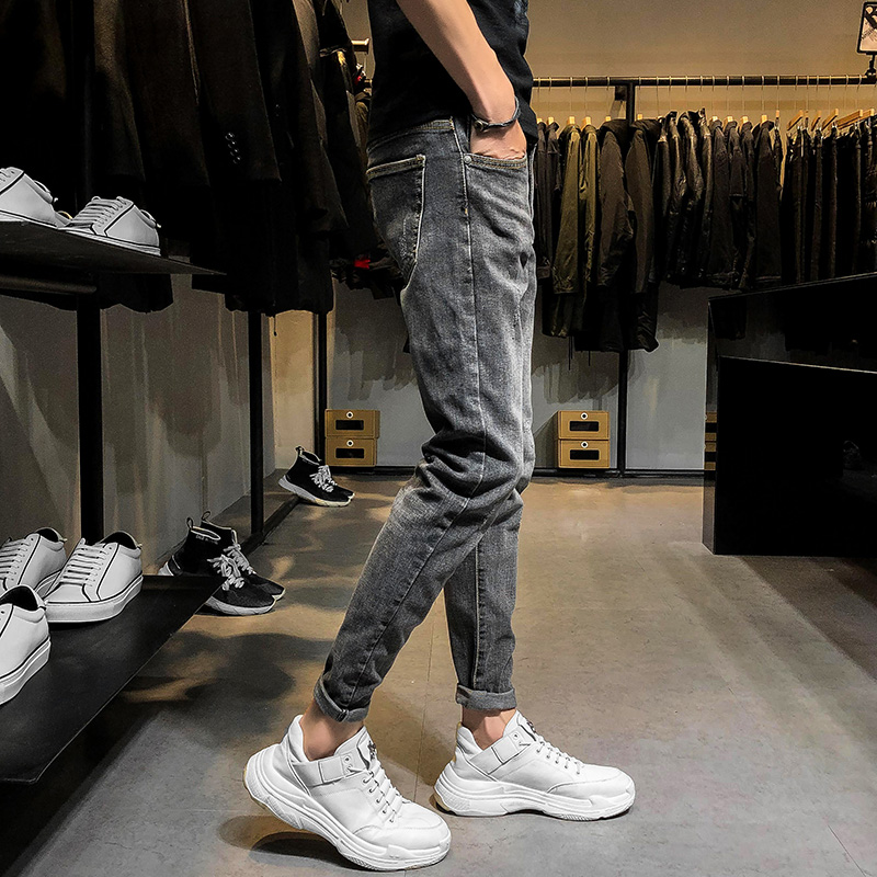 New Men's Slim Retro Trendy Slim Jeans