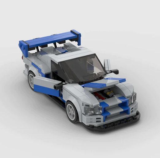 Maquette Tesla à Assembler — Voiture MOC Skyline R34 (332 pièces) 6