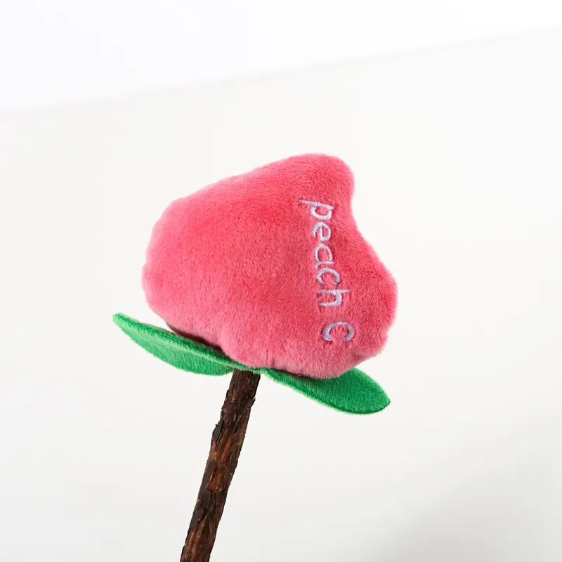 Pet Cat Mutian Polygonum Stick Plush Molar Stick - Peach Sticks