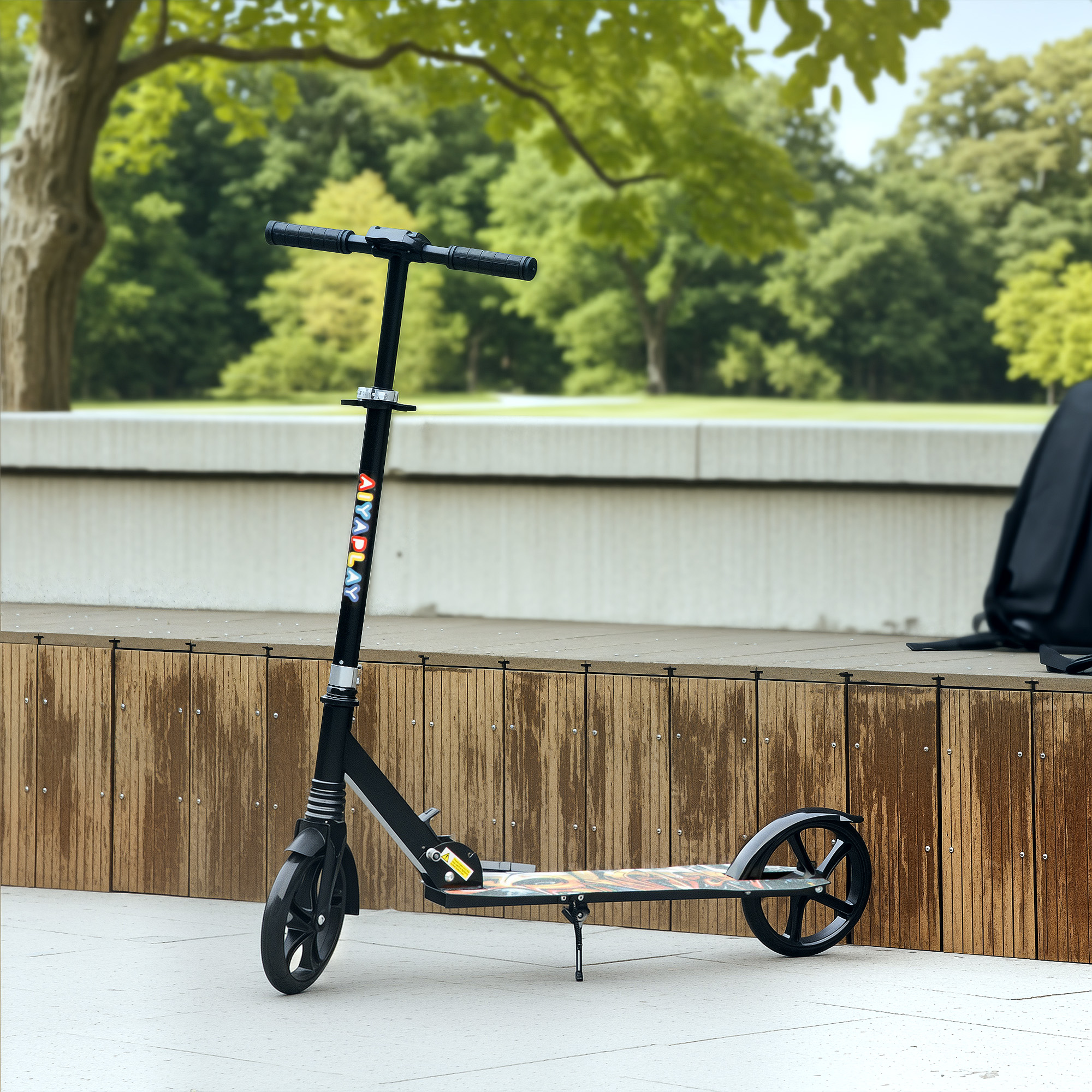 Foldable Children's Scooter With Adjustable Handlebars, 200mm Large Wheels — image 2