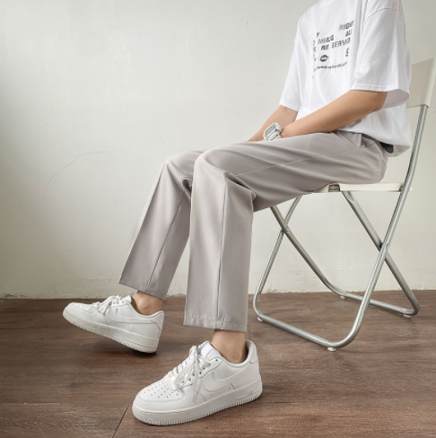 Title 2, Anzughose Slim Fit Summer Drape Small Feet Neun...