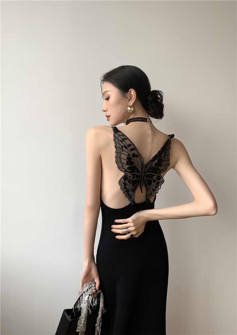 Embroidered Knitted Midi Dress, picture 4 of 7