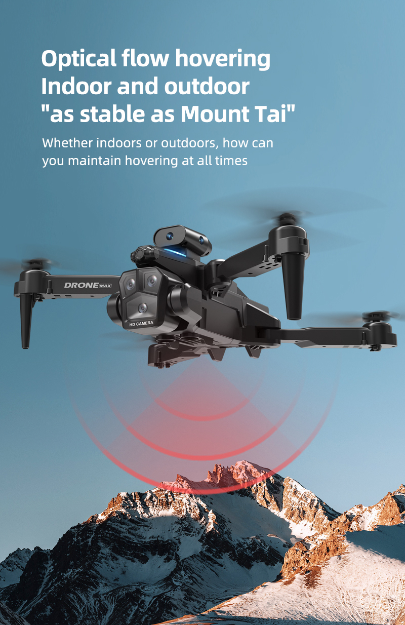 C10 Black - Triple Camera - Dual Electric Drone-BLACK detail