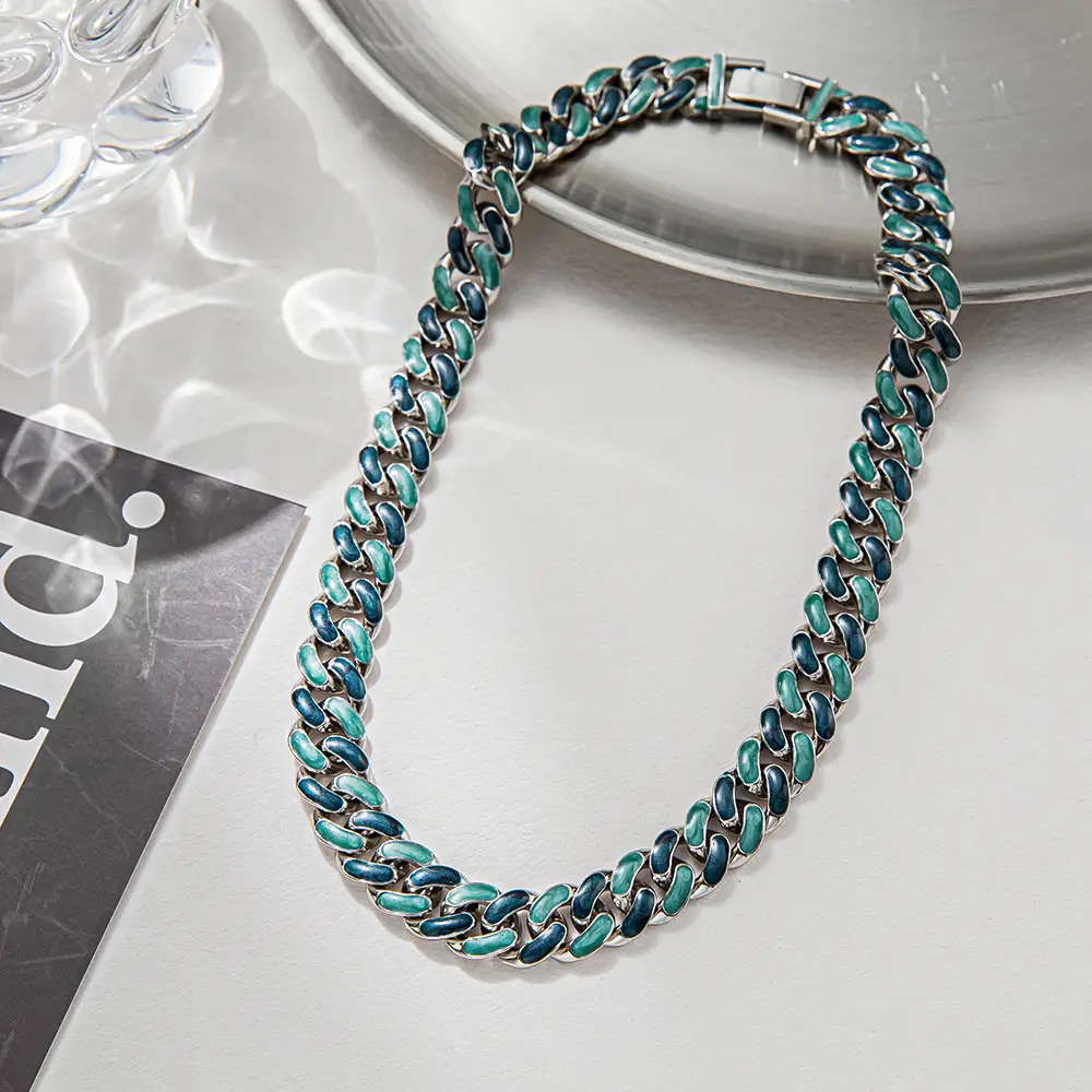 Minimalist Design Versatile Simple Cuban Necklace Fashion Trend