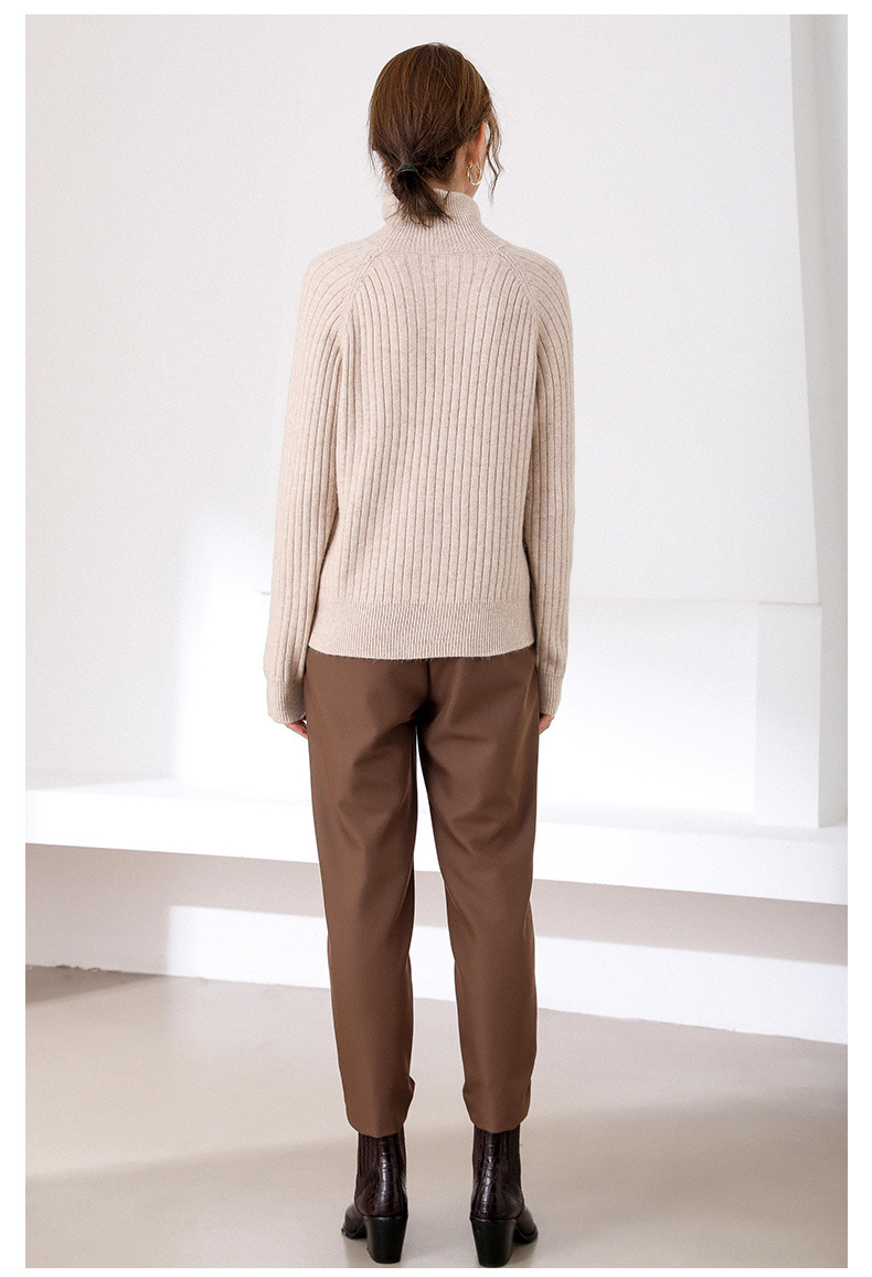 Fashion Simple Solid Color Thick Turtleneck Sweater