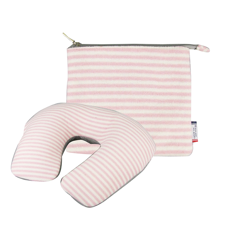 Inflatable U Shaped Travel Neck Pillow Portable Car Flight Head Rest Cushion P Ink