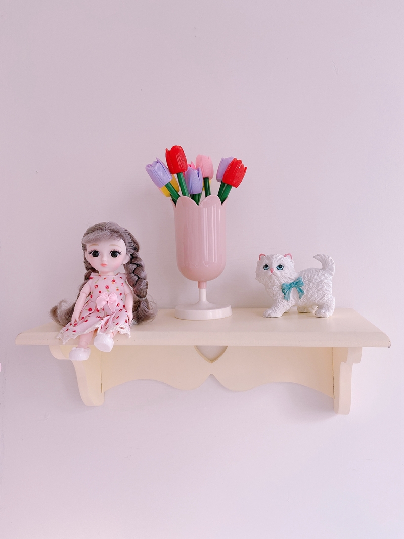 Wooden Wall Shelf, Single Layer, picture 3 of 9