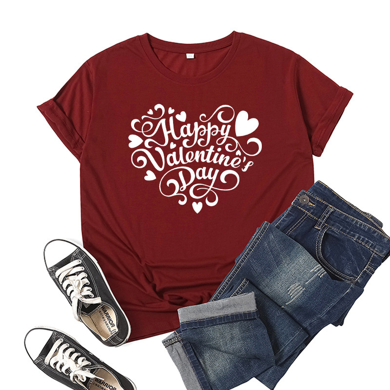 Title 8, Love Print T-shirt met korte mouwen voor heren ...