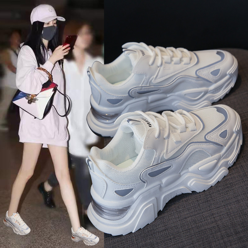 Dad Girls Shoes Breathable Versatile Sports Hipster Student