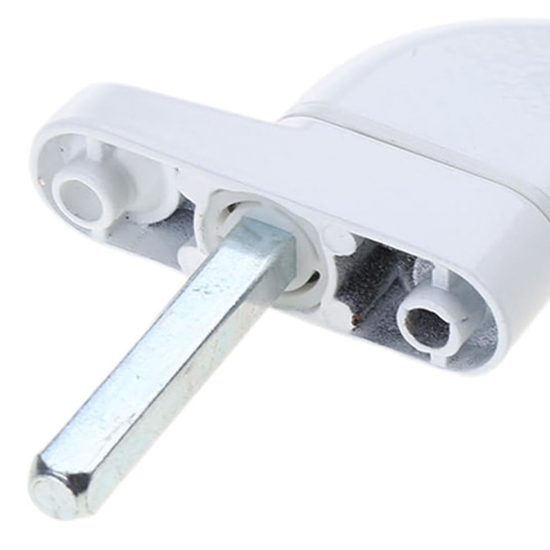 2x UPVC Universal Window Handle Inline Locking Espag Double