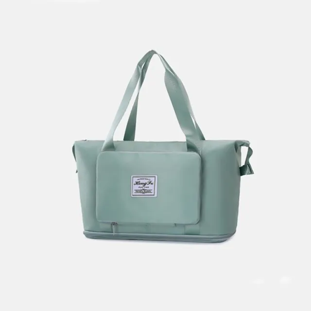Foldable Storage Travel Bag Waterproof Large Capacity Gym Fitness Bag Weekender Overnight For Women Green - Shop at LoveMi