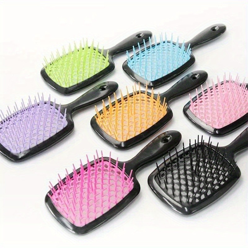 Hair Massage Scalp Brush and Wide Tooth Comb - Perfect for the shower, frizz free shine, locks you love, all hair vibes welcome, painless.