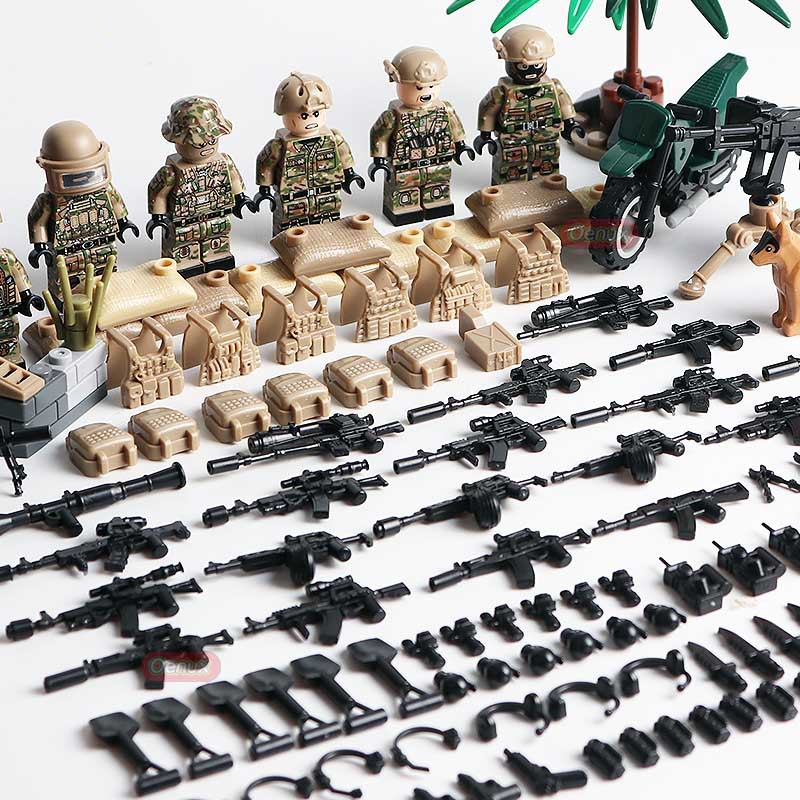 Title 1, Petites particules de figurines militaires asse...