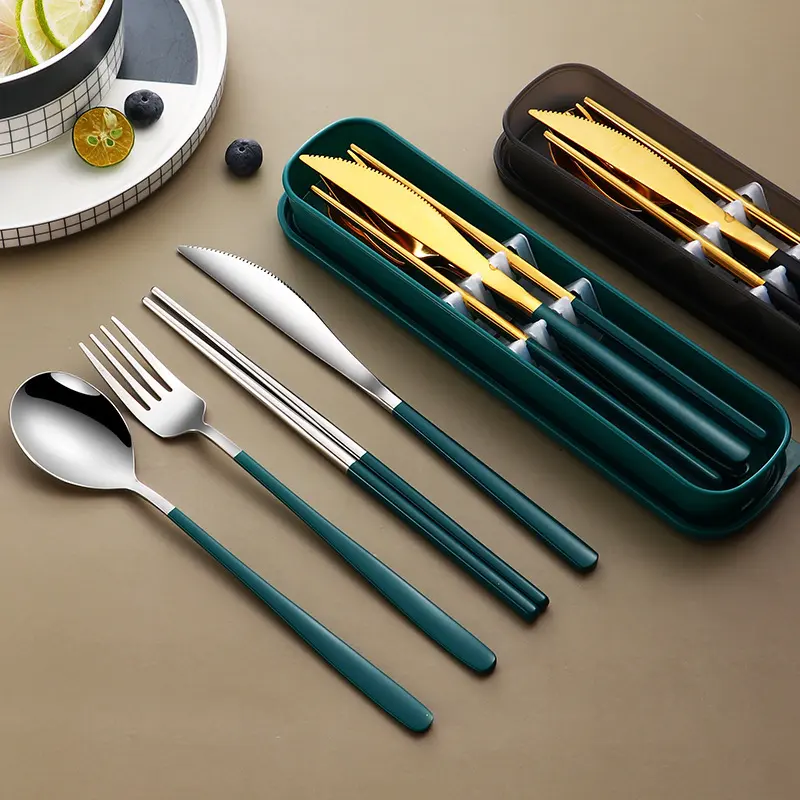 304 Dinnerware Set Flatware Kitchen Accessories Camping Travel Sets