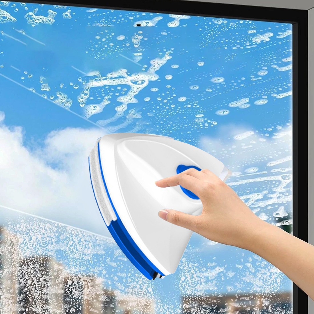 Magnetic Window Cleaner Double Sided Indoor Outside Glass Magnet Washer — image 12