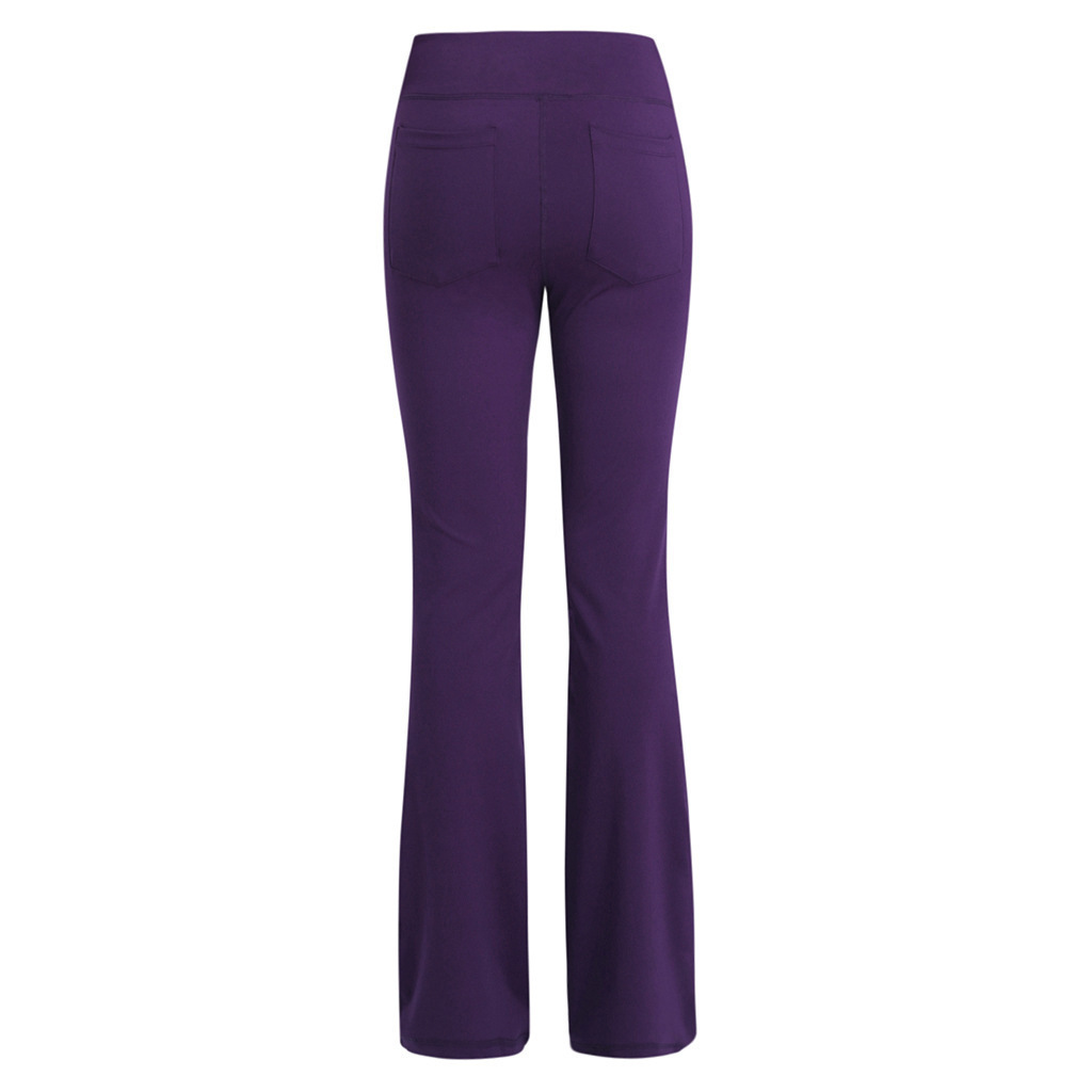 Title 3, Damen Slim Yoga Hose mit weitem Bein und hoher ...