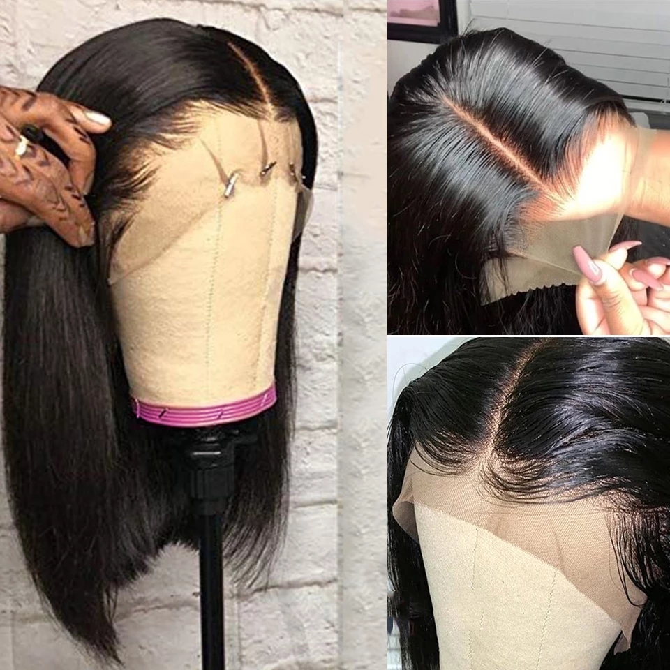 Super Double Drawn 13x4 Brown Lace Frontal Wig - Image 4