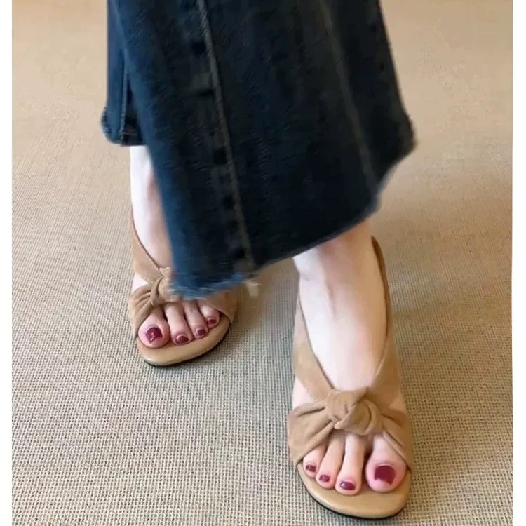 Suede Slide Sandals, picture 4 of 4