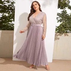 Large Dress Stripes In Europe And America - Pink - View 1