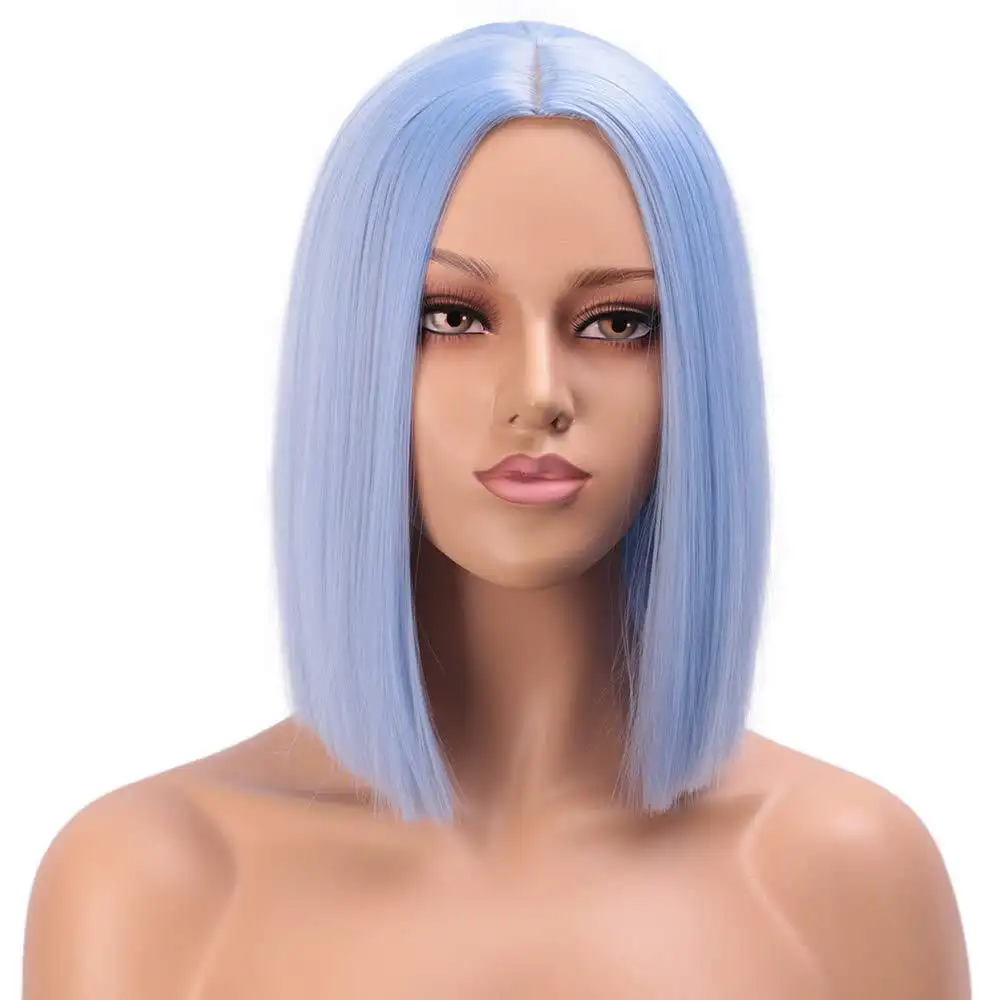 Fashionable And Individual Women's Mid-section Short-cut Straight Wig