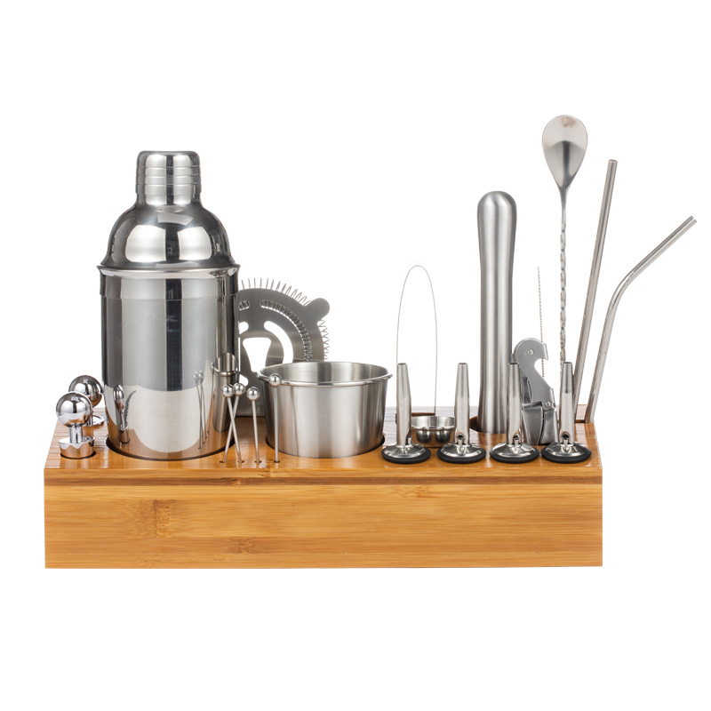 Title 1, Household Simple Cocktail Shaker Set 22-piece M...