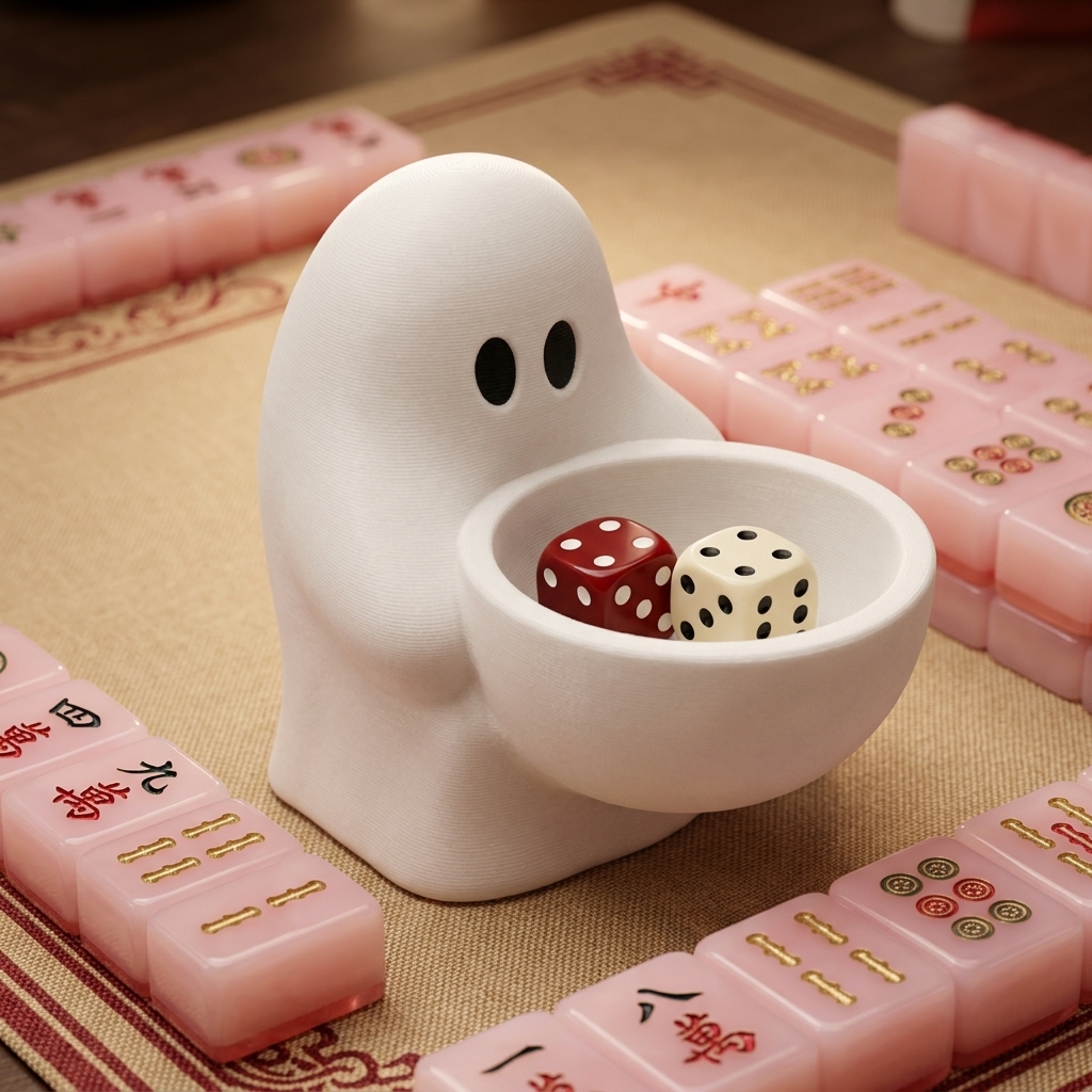 Ghost Mahjong Dice Holder, picture 2 of 3