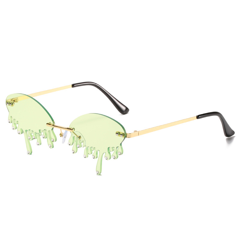 Title 6, Sunglasses Personality Tear-shaped Visor Glasses