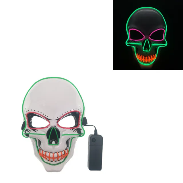 Glowing Line Color Skull LED Glowing Ghost Mask - Shop at LoveMi
