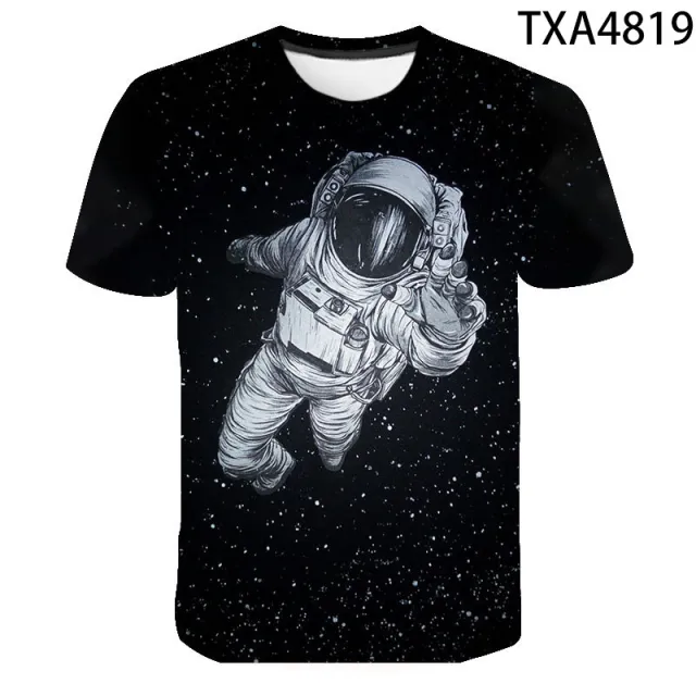 Summer Fashion Astronaut Starry Sky 3D Digital Print T Shirt Xxs - Shop at LoveMi