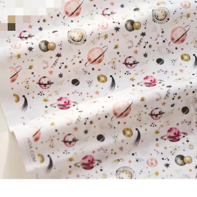 Digital Printed Patchwork Fabric Cotton Fabric Art Universe Starry Sky White - Shop at LoveMi