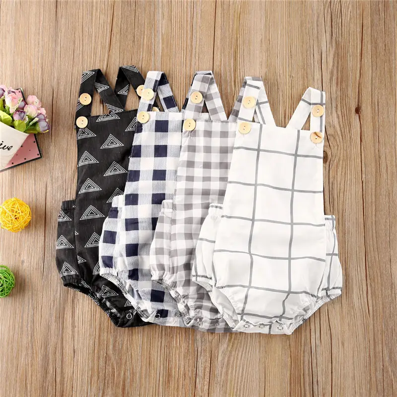Toddler Baby Boys Romper Summer Newborn Girls Sleeveles