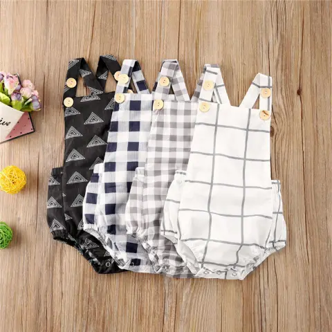 Toddler Baby Boys Romper Summer Newborn Girls Sleeveles