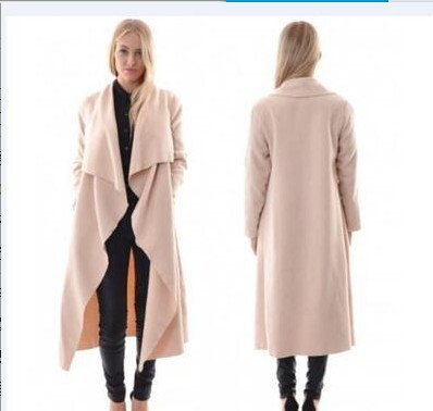 Explosive Long Sleeve Cardigan Jacket Irregular Mid length Windbreaker Pink - Shop at LoveMi