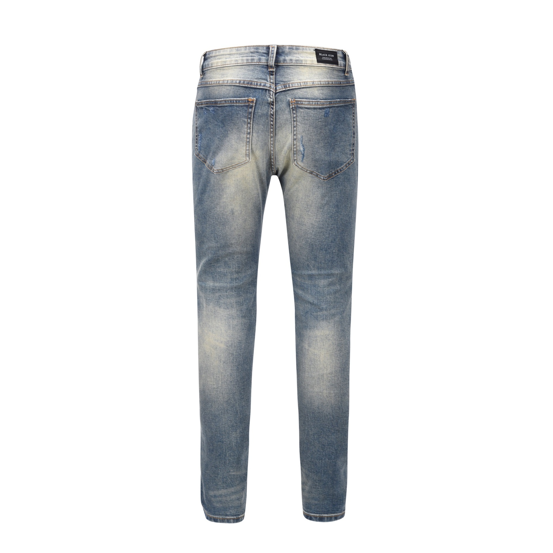 Cut Three-dimensional Stretch High Street Men's Jeans