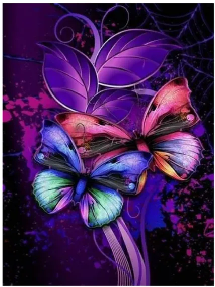 Butterfly Diamond Painting Kit - detail photo 1