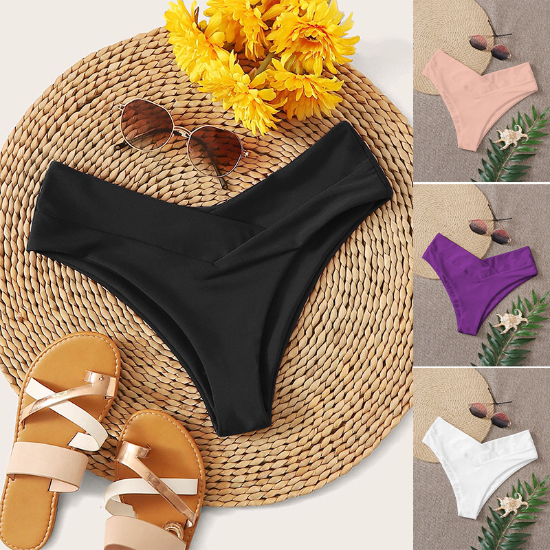 Women's Fashion Solid Color Bikini Swim Pants