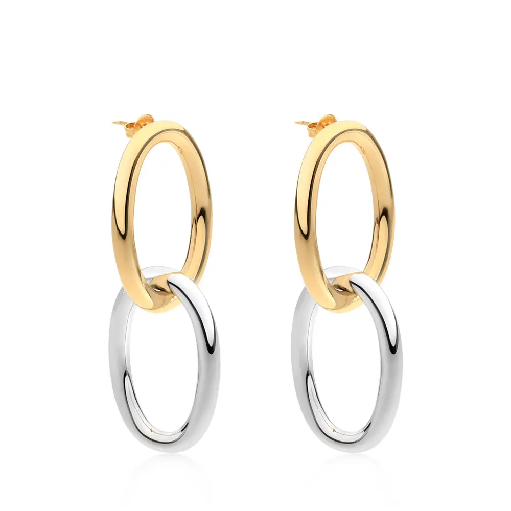 Trendy Earrings Creative Retro Circle Geometric Exaggerated Eardrops