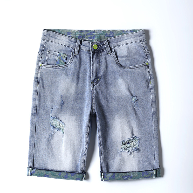 Men's Denim Pants Trendy Casual Straight Slim Stretch