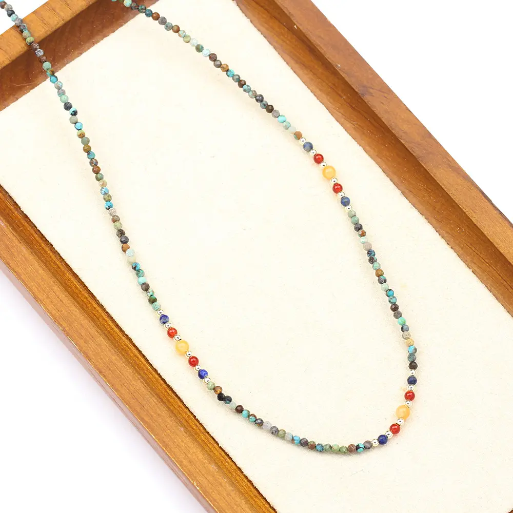 New Cute Simple Broken Silver Necklace Natural