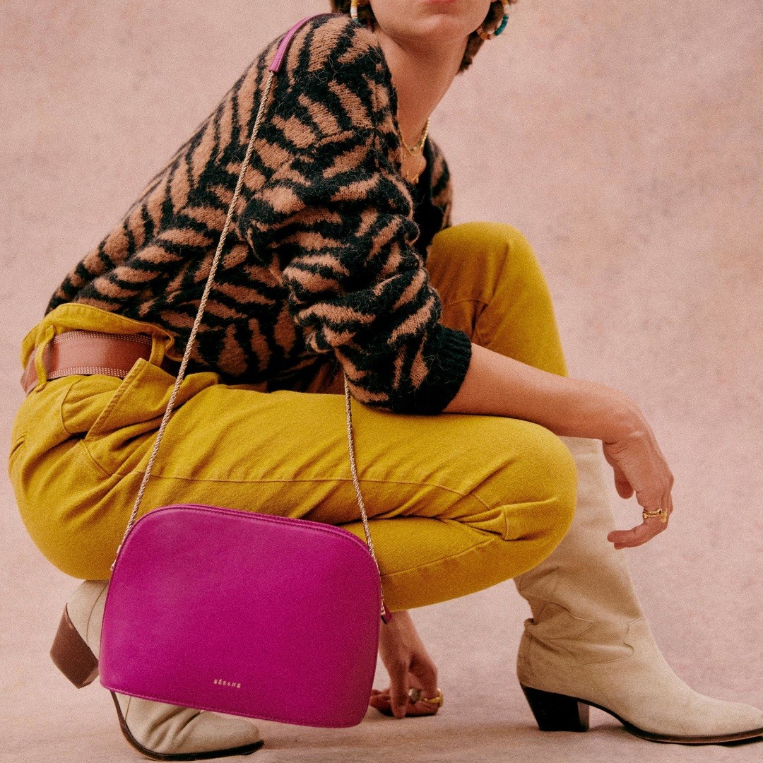 Fall French Zebra Print Leopard Print Sweater