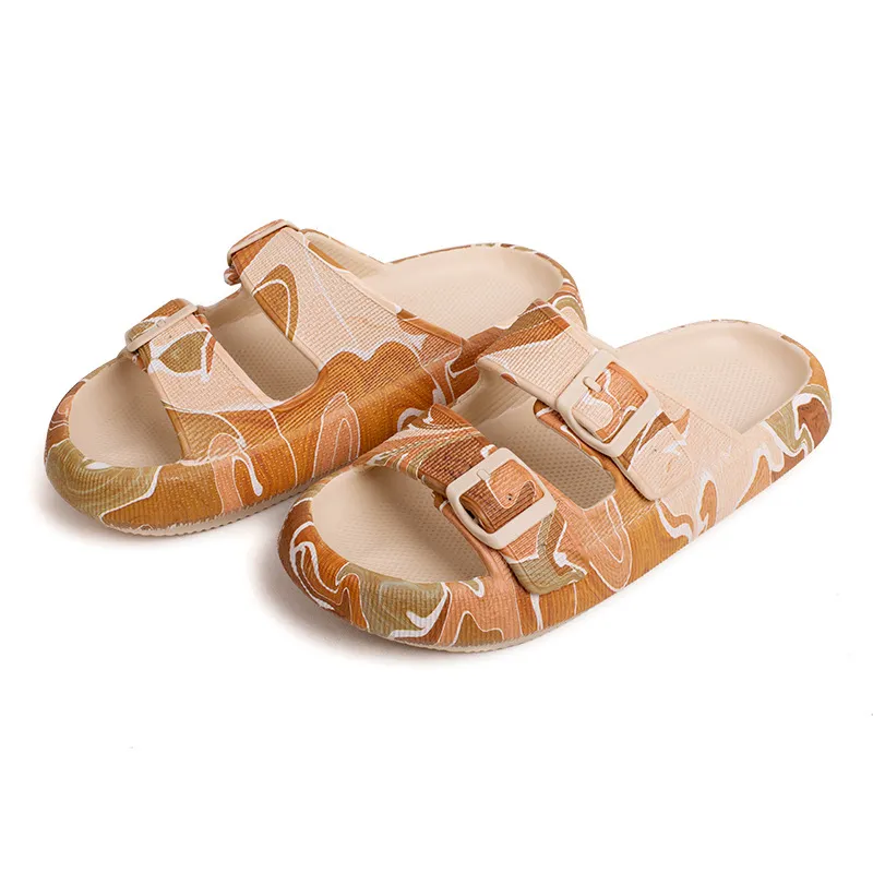 Summer Women Outdoor Indoor Thick-soled Eva Sandals And Slippers - Card Pattern-37To38