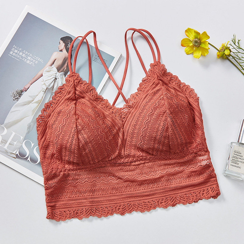 Japanese Seamless Lace Sexy Gathered Beautiful Back Underwear