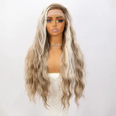 Brown Blonde Mixed High-gloss Lace Front T Part SM9208 Series Please Call Me For Actual Inventory