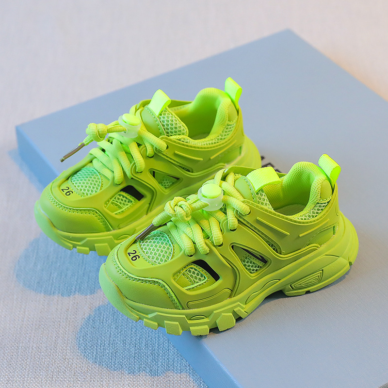 Fluorescent green shoes