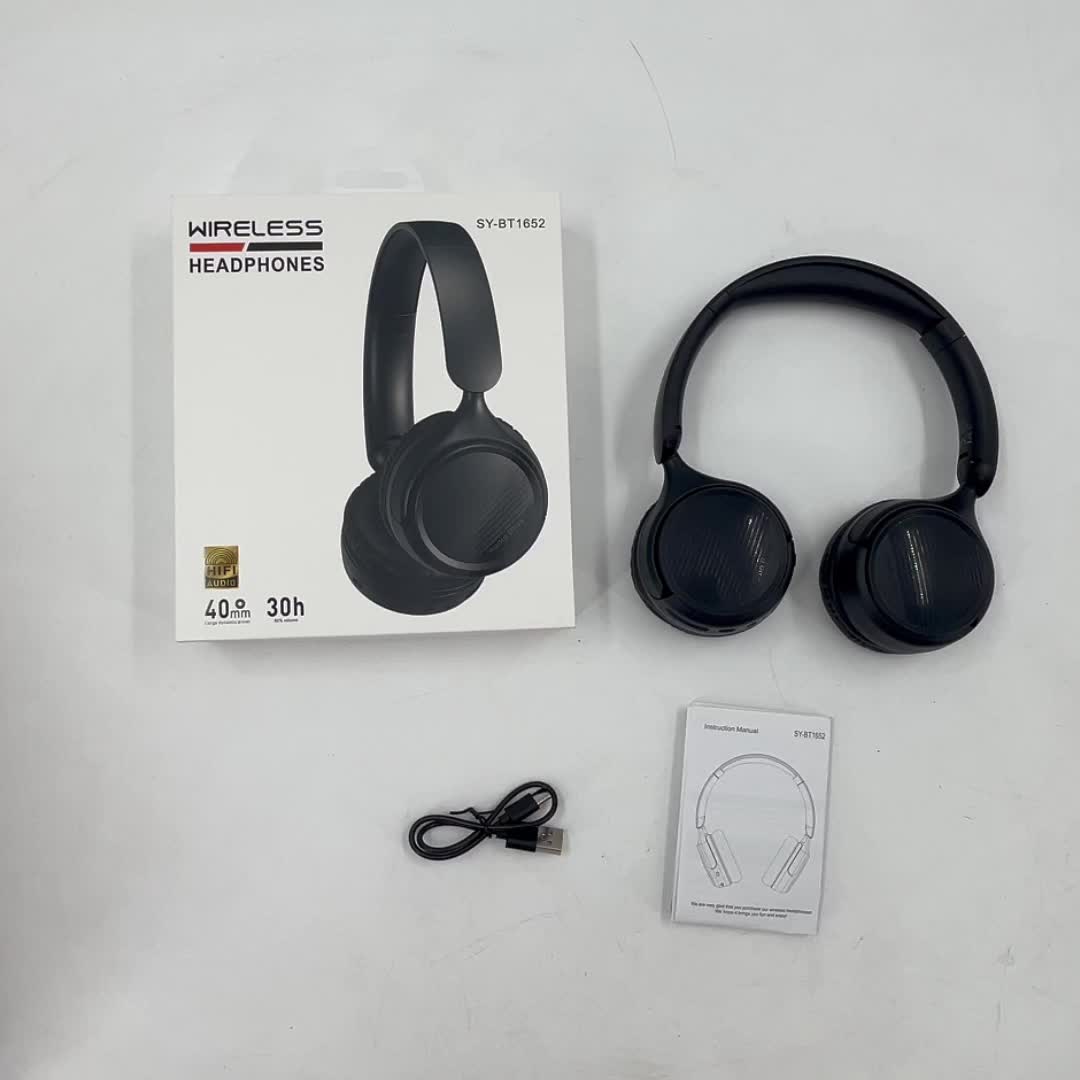 New Retro Wireless Over-ear Wireless Headphones With Microphone, High-quality Gaming Headphones, 30-hour Playback Time, Memory Foam Ear Cups, Button Control, Extendable And Adjustable, Suitable For Tr