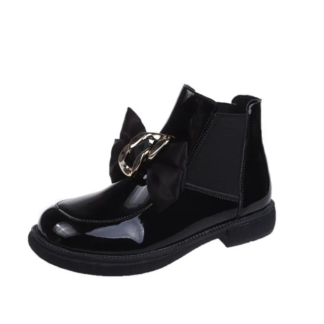 Women's Shoes Stretch Stocking Boots British Style Bow Ankle Boots Black - Shop at LoveMi