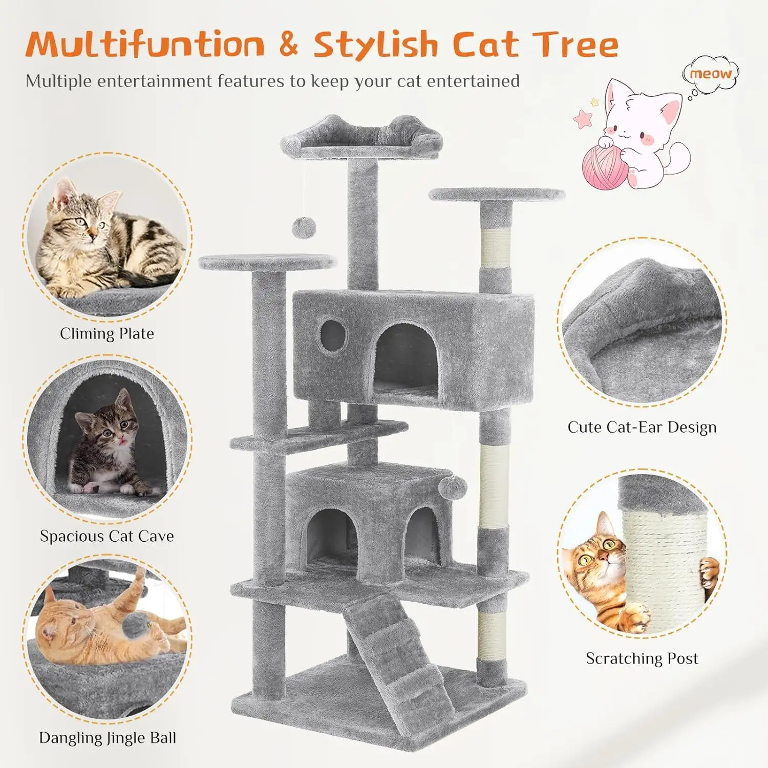 54 -Cat Tree Tower - Multi-level