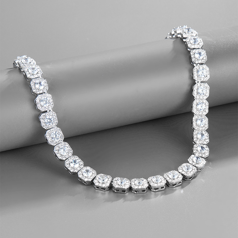 Title 5, Square Zircon Rock Candy Personality Clavicle ...