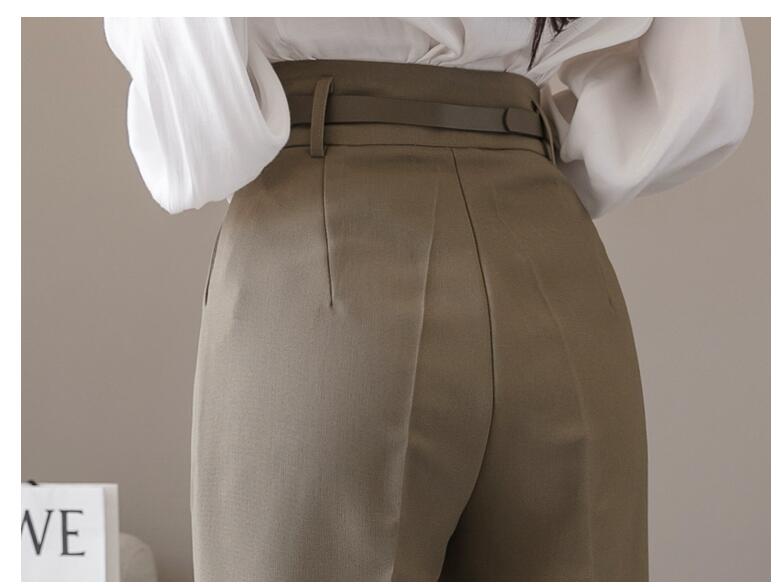 Title 15, High Waist Suit Pants Ladies Summer Pants Thin ...