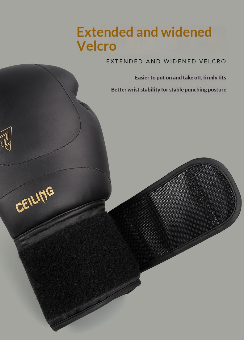 Ztty New Cross-Border Boxing Gloves Muay Thai Fighting Professional Sandbag Training Pu Gloves Wholesale 2